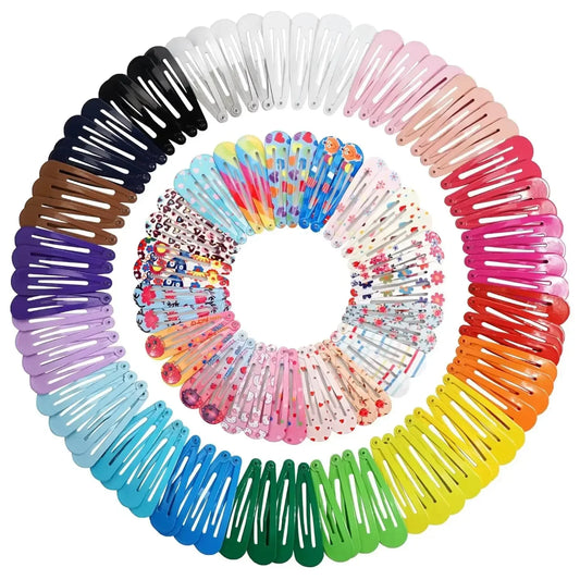 Glossy Candy Color Hair Clips
