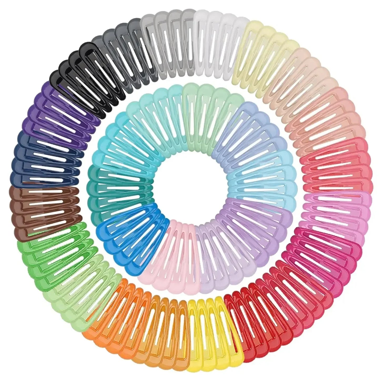 Glossy Candy Color Hair Clips