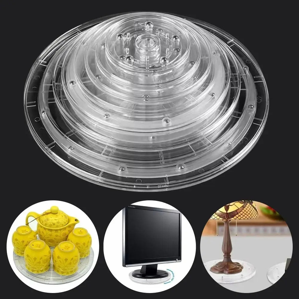 Lazy Susan Jewelry Decor Acrylic Turntable 360 Rotating Swivel Holder Display Stand Jewelry Display Multifunctional
