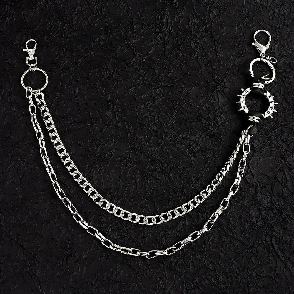 Punk Rock Spike Waist Chain