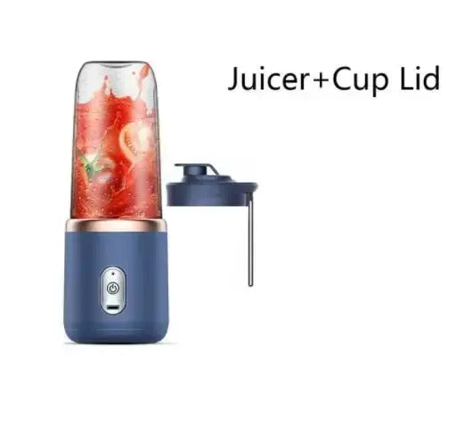 Liquidificador Portátil Elétrico – 6 Lâminas, Multifuncional (Sucos, Smoothies, Triturador de Gelo e Processador de Alimentos)