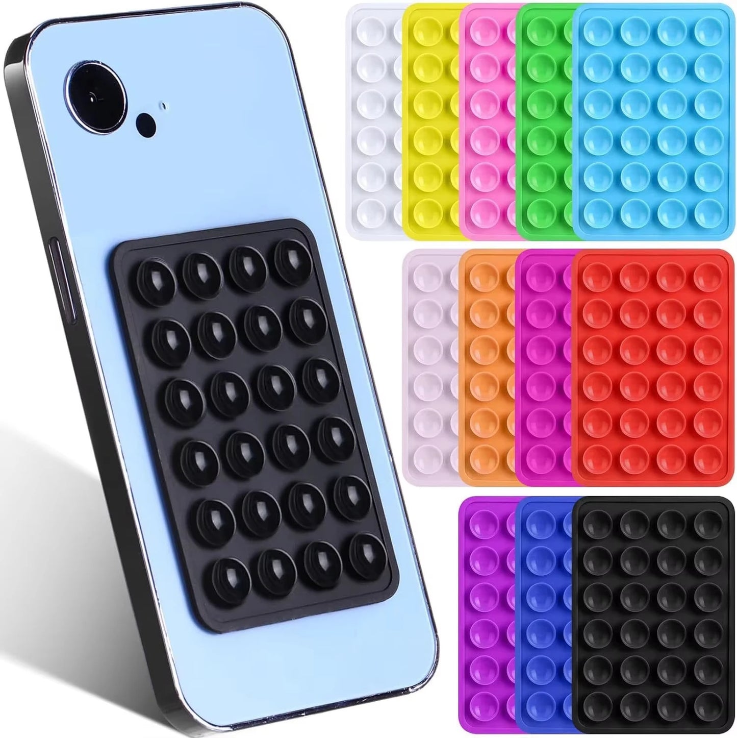 Universal Phone Stands Anti Slip Silicone Suction Cup Holder Multifunctional Backed Adhesive Phone Fixing Suction Cup Stand
