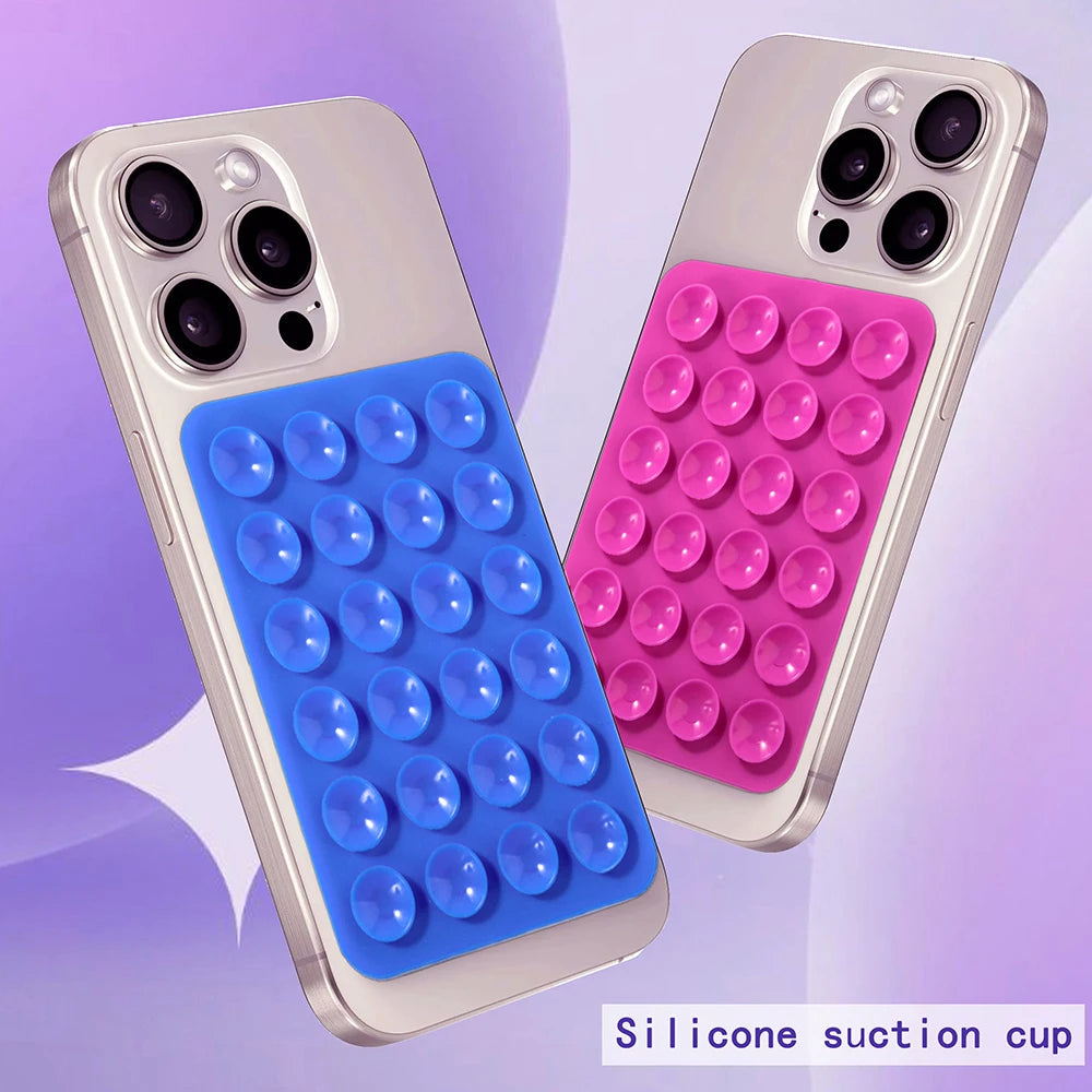 Universal Phone Stands Anti Slip Silicone Suction Cup Holder Multifunctional Backed Adhesive Phone Fixing Suction Cup Stand