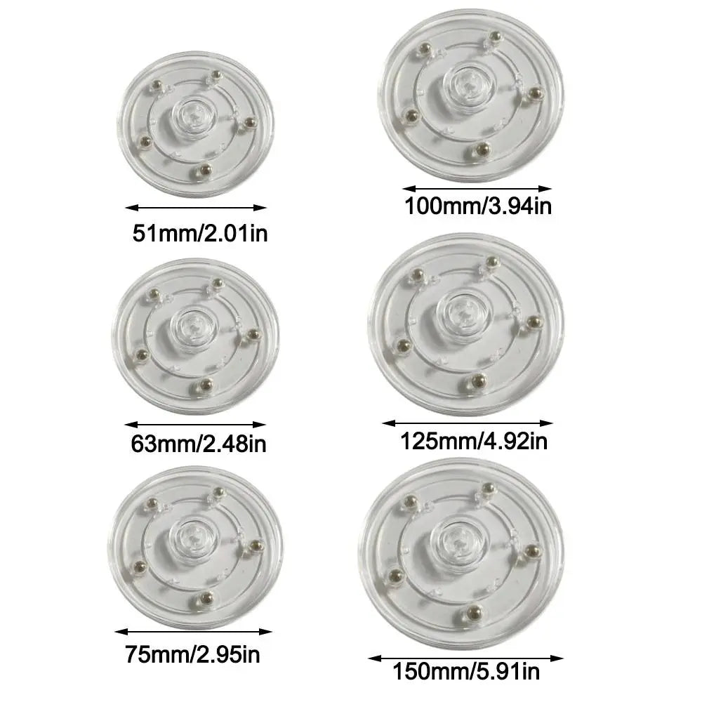 Lazy Susan Jewelry Decor Acrylic Turntable 360 Rotating Swivel Holder Display Stand Jewelry Display Multifunctional