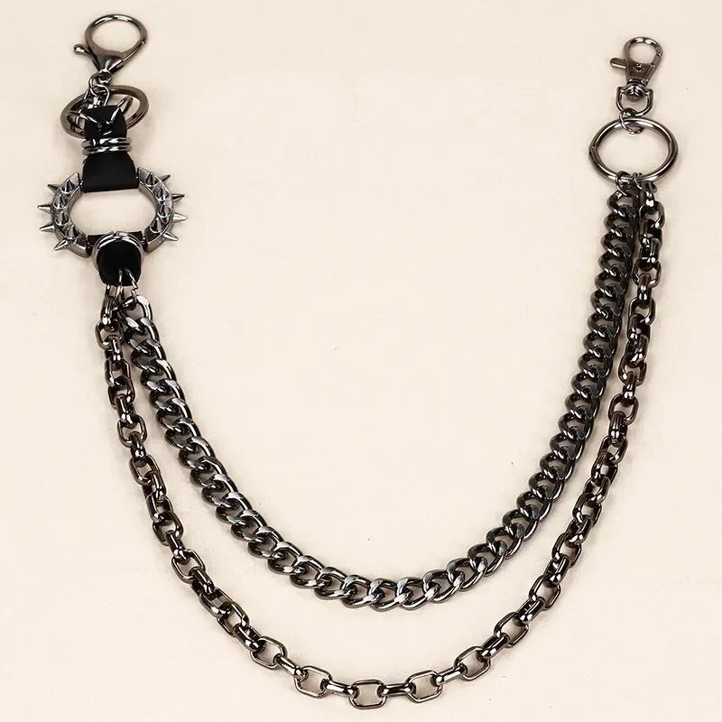 Punk Rock Spike Waist Chain