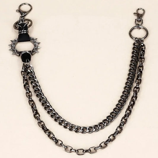 Punk Rock Spike Waist Chain