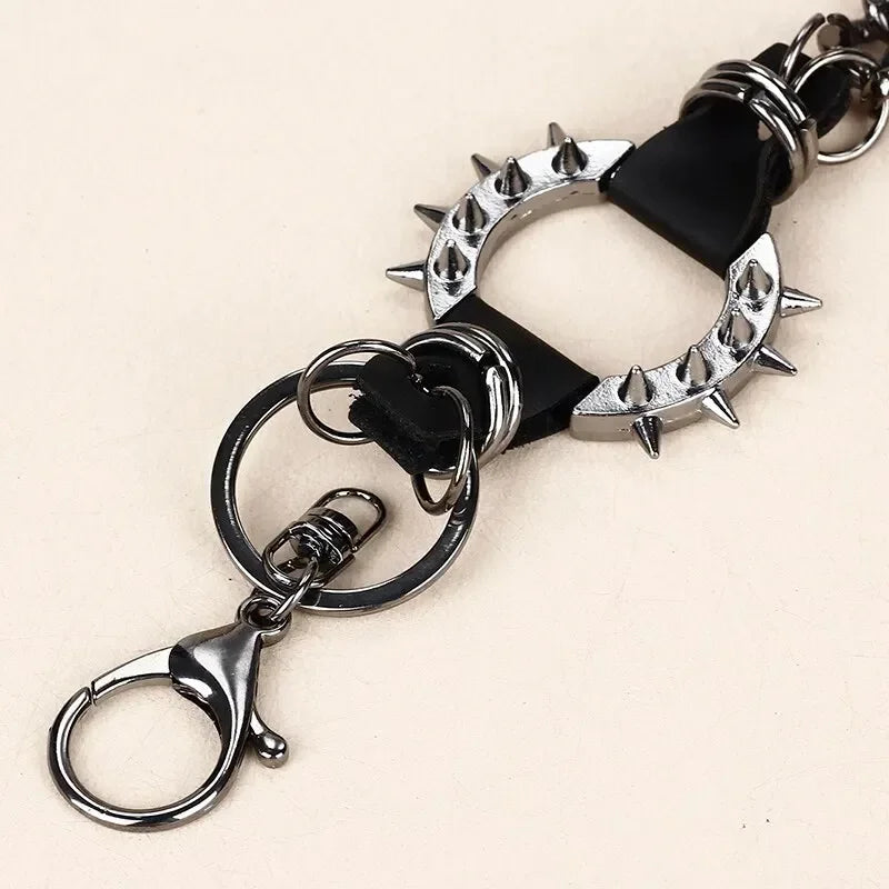 Punk Rock Spike Waist Chain
