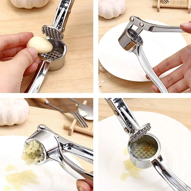 Kitchen Aluminum Alloy Garlic Grinder, Extruder, Manual Press, Grinding Tools, Kitchen Small Tools