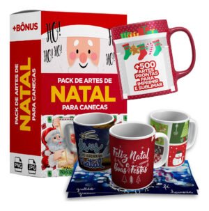 Pack De Artes De Natal Para Canecas