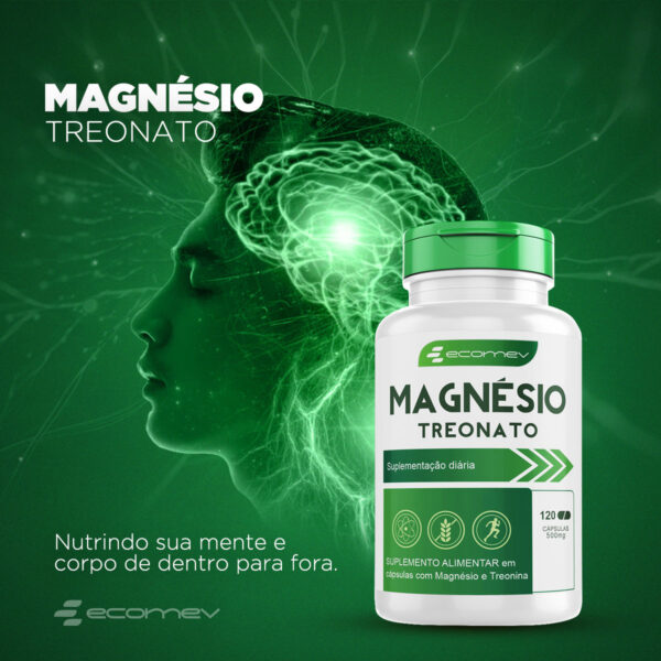 Suplemento Alimentar De Treonato Cápsulas Formula Avançada - Ecomev - Image 2
