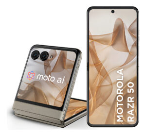Smartphone Motorola Razr 50 - 512gb 24gb (12gb Ram + 12gb Ram Boost) Tela Dobrável 6,9 Poled E Externa 3,6 Moto Ai Camera Ipx8 - Vanilla