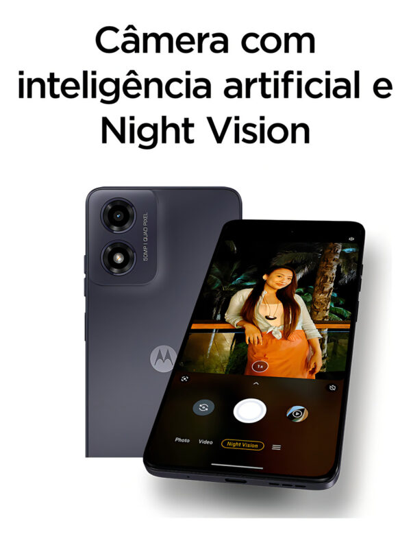 Smartphone Motorola Moto G04s - 128gb 8gb (4gb Ram+4gb Ram Boost) Ai Camera 16mp Sensor Fps Lateral - Grafite - Image 8