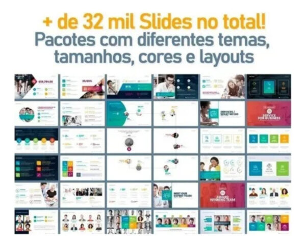 32 Mil Slides E Mockups Editáveis Powerpoint - Profissional - Image 6