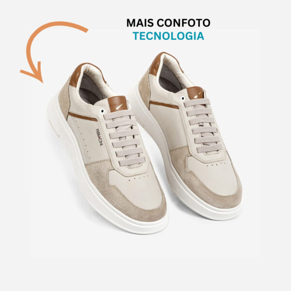 Tênis Casual Masculino Sneaker Ferracini Logan Em Couro - Image 2