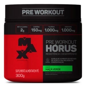 Suplemento Em Pó 300g Max Horus Titanium Sabor Maçã Verde