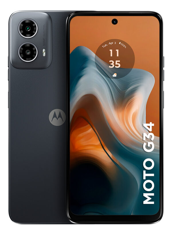 Smartphone Motorola Moto G34 5g - 256gb 16gb (8gb Ram+8gb Ram Boost) Ai Camera 50mp Nfc - Preto