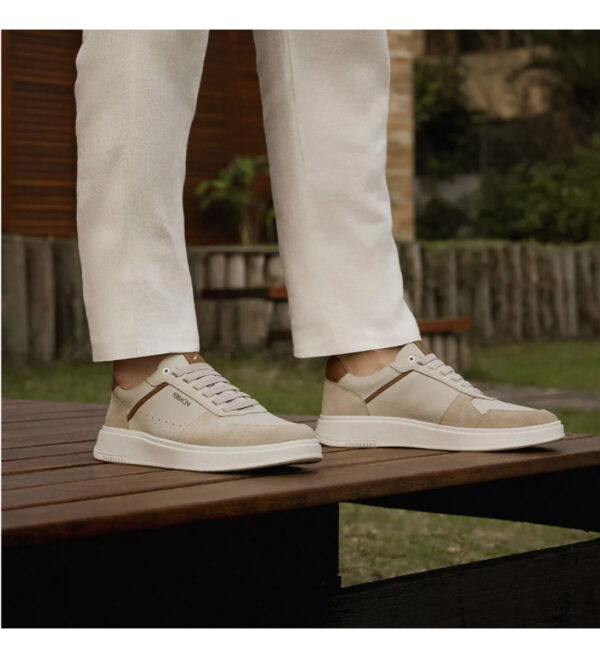 Tênis Casual Masculino Sneaker Ferracini Logan Em Couro - Image 3