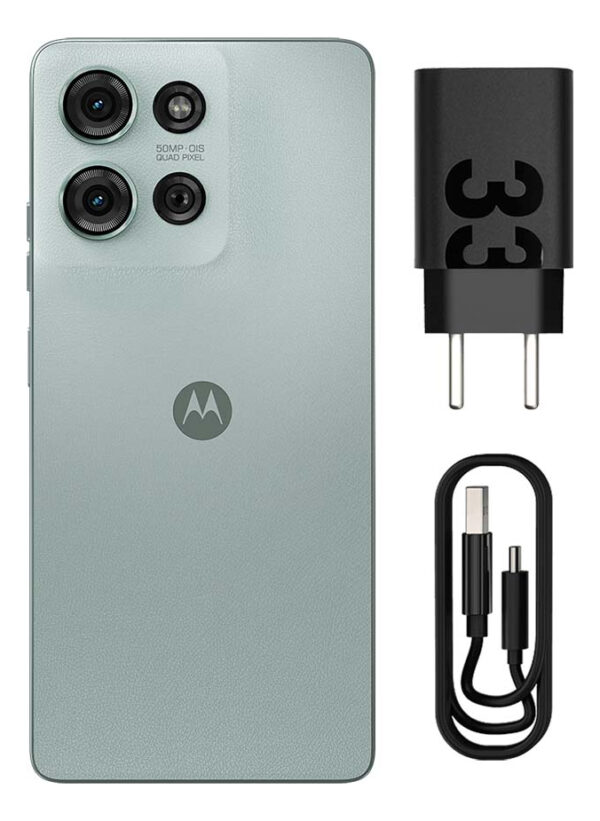 Smartphone Motorola Moto G75 5g Music Edition Moto Buds - 256gb 16gb (8gb Ram+8gb Ram Boost) E 50mp Sony Lytia 600 Camera Moto Ai Ultrarresistencia Militar - Cinza Vegan Leather - Image 7