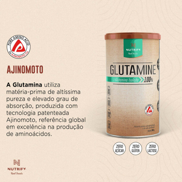 Nutrify Glutamine L-glutamina Isolada 500g - Image 4
