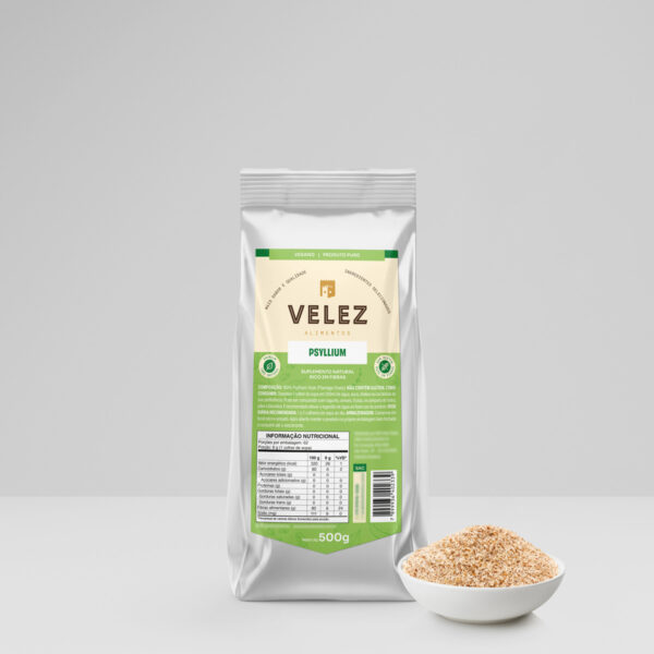Psyllium Husk Velez 500g Puro E Natural Rico Em Fibras - Image 2