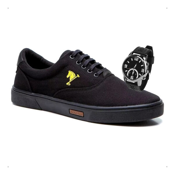 Tenis Sapatenis Sapato Masculino Polo Joy Casual + Relógio - Image 40