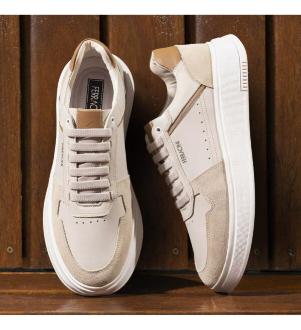 Tênis Casual Masculino Sneaker Ferracini Logan Em Couro - Image 8