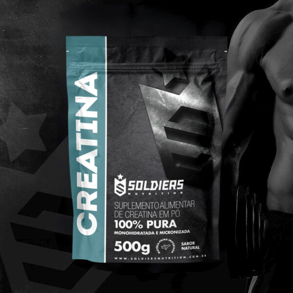 Creatina Monohidratada 500g Soldiers Nutrition Sabor Natural - Image 2
