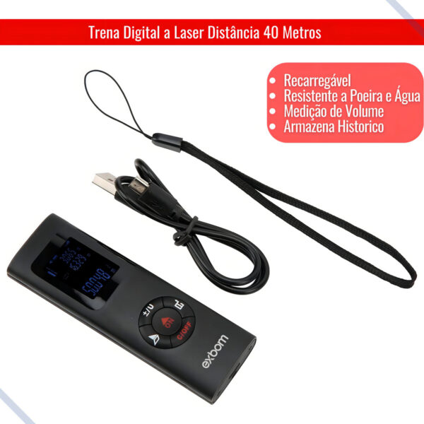 Trena A Laser Digital Medidor De Distancia Trena Laser 40m - Image 5