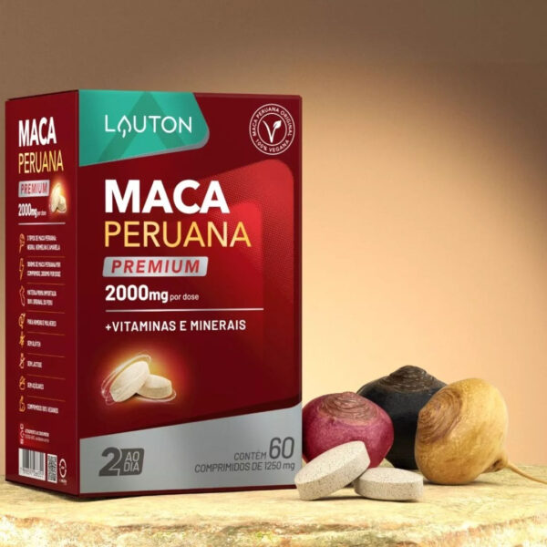 Maca Peruana Premium Vegana 2000mg 60 Cps Lauton Nutrition - Image 5