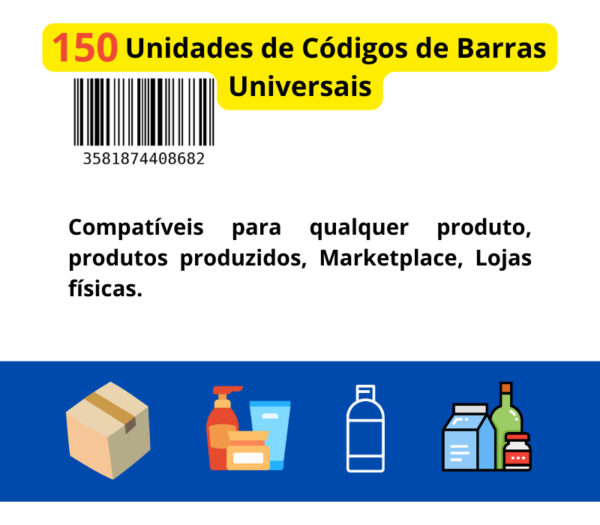 150 Código De Barras Universal De Produtos Uso Mercado Livre - Image 2