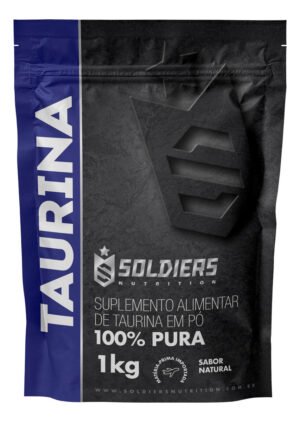 Taurina 1kg 100% Pura Em Pó Soldiers Nutrition Sabor Natural
