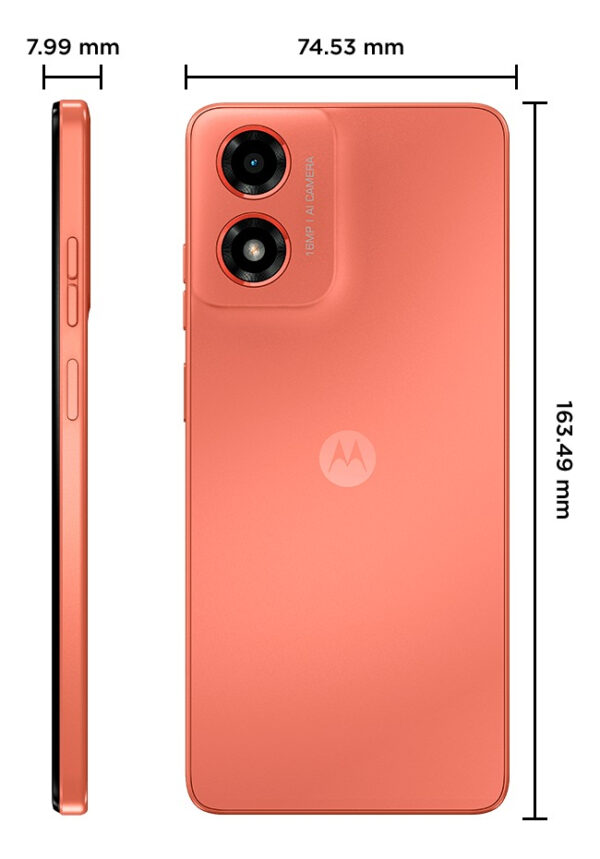 Smartphone Moto G04s 128gb Processador Unisoc T606 Tela De 6,6'' 4 Gb De Ram Cor Coral Motorola - Image 6