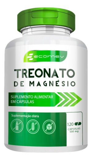 Suplemento Alimentar De Treonato Cápsulas Formula Avançada - Ecomev