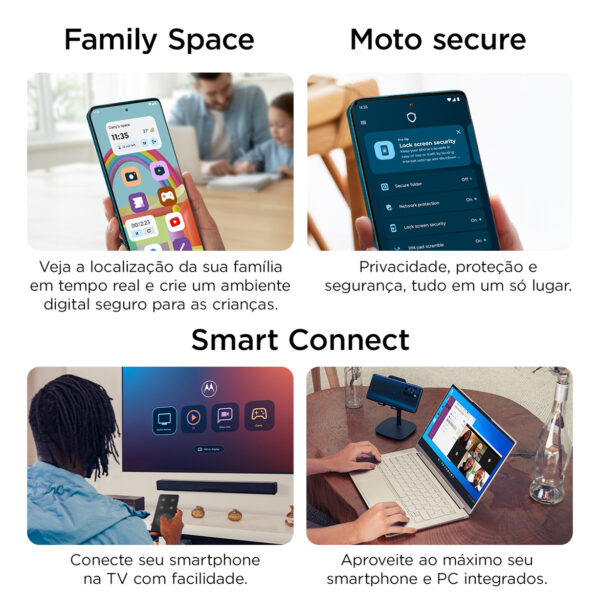 Smartphone Motorola Edge 50 Fusion 5g - 256gb 16gb (8gb Ram+8gb Ram Boost) 50mp Sony Ai Camera Ip68 Nfc - Blue Teal - Image 9