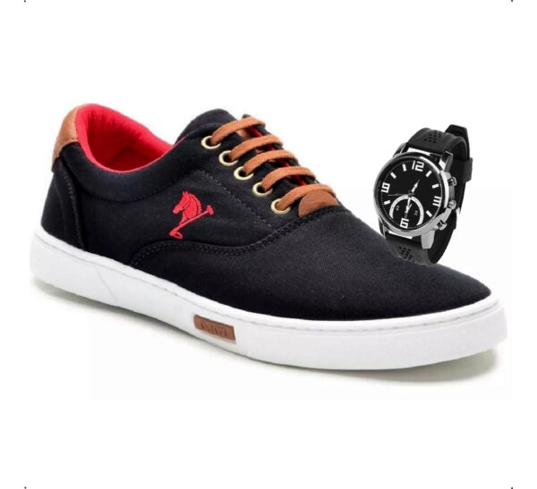 Tenis Sapatenis Sapato Masculino Polo Joy Casual + Relógio - Image 50