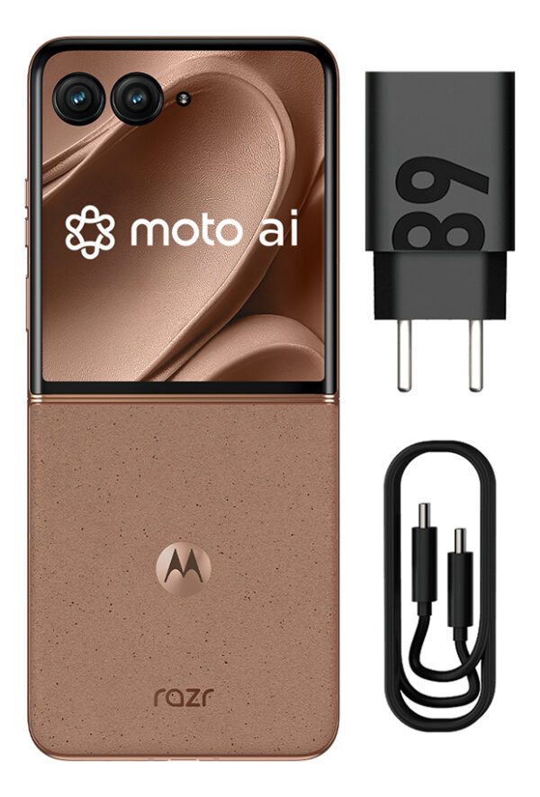 Smartphone Motorola Razr 50 Ultra - 512gb 24gb Ram Boost Tela Dobrável 6,9 Poled E Externa 4 Moto Ai Camera Ipx8 - Mocha Mousse - Image 7