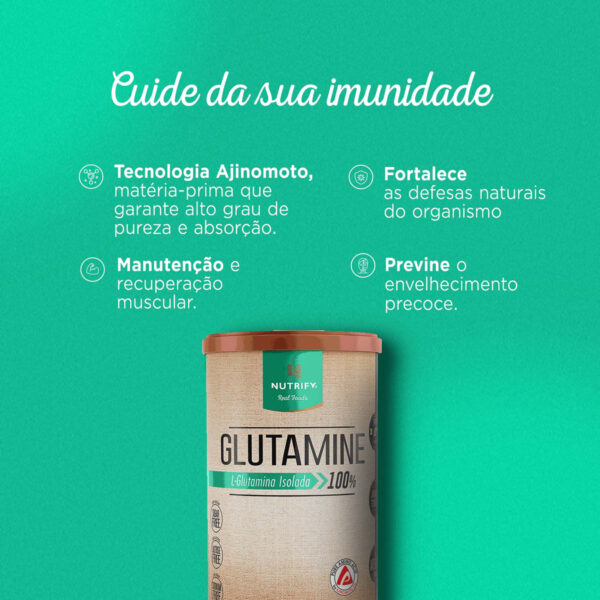 Nutrify Glutamine L-glutamina Isolada 500g - Image 6