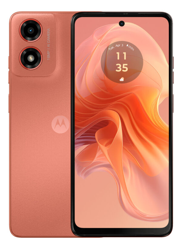 Smartphone Moto G04s 128gb Processador Unisoc T606 Tela De 6,6'' 4 Gb De Ram Cor Coral Motorola