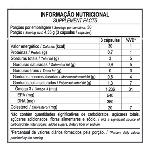 Ômega 3 90 Cápsulas Suplemento Academia Max Titanium - Image 2