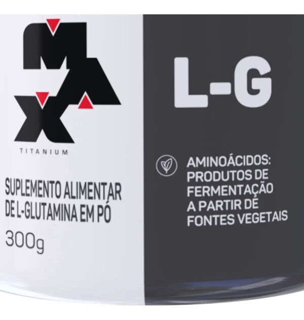 Suplemento Academia Max Titanium Glutamina L - G - Pote - 300g - Image 2