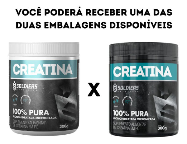Creatina Monohidratada Pote 300g 100% Pura Soldiers Nutrition - Image 5